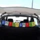 Car vastu Tibetan prayer flag ribbon hanging meaning in Telugu