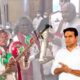 KTR meets Padma Shri Darshanam Mogulaiah, Telangana folk artist support, KTR promises eye treatment, land dispute solution, LV Prasad Eye Hospital treatment, Rangareddy Collector phone call